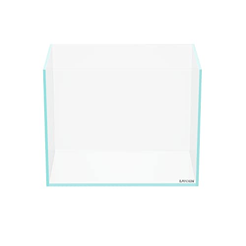 Image of LANDEN 30N 3.2 Gallon Nano Rimless Low Iron Aquarium Tank, W11.8xD7.5xH9.4 in(30x19x24cm) 5mm Thickness with Nano Foam Leveling Mat Included