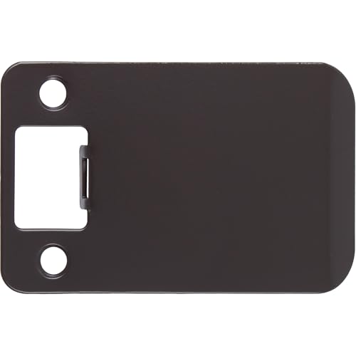 Round Corner Extended Lip Strike Plate, 2-1/4