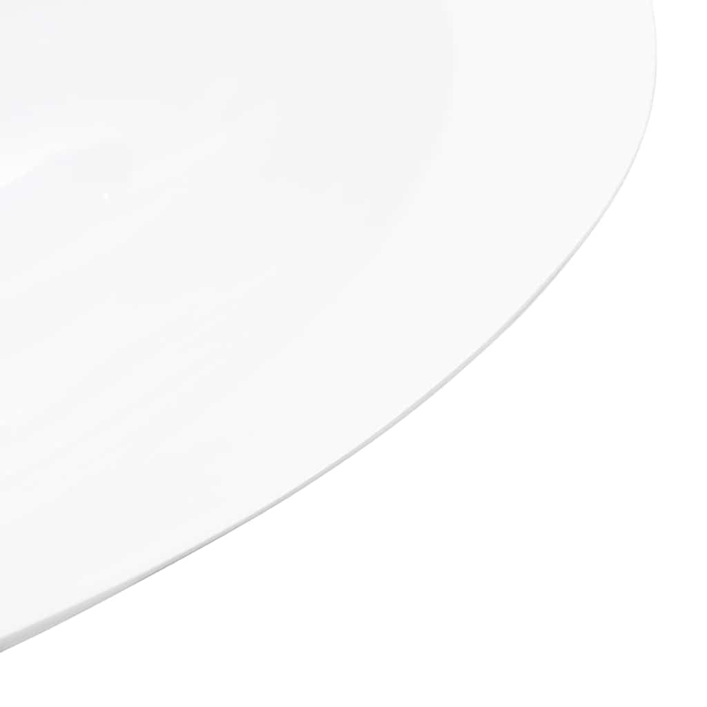 Lavabo in ghisa minerale, bianco, 59,3 x 35,1 x 10,7 cm, lavabo sospeso, WC degli ospiti, per ristrutturazione, ristrutturazione, ristrutturazione, bagno