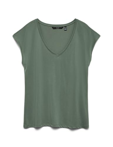 Vero Moda Vmfilli Ss V-neck Tee Ga Noos, Camiseta para Mujer, Laurel Wreath, XS