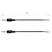 2-Pack 1FT Replacement 3.5mm Male Jack to Bare Wire Open End TS 2 Pole Mono 1/8