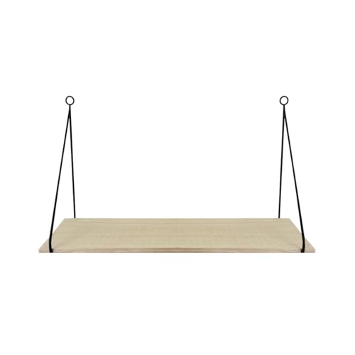 Acomoda Textil – Estantería para Pared de Madera y Metal Moderna y Resistente para Organizar. Estante para Dormitorio,...