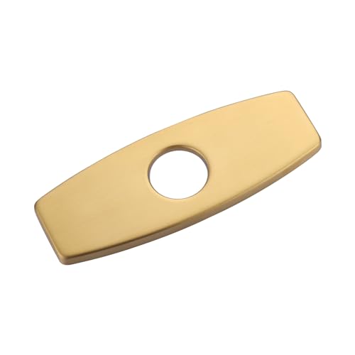 6-Inch Brushed Gold Faucet Deck Plate | iVIGA