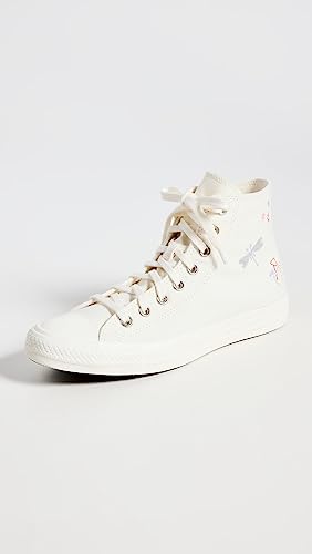 Converse Women's Chuck Taylor All Star Sneakers, Egret/Egret/PaleAmethyst, Off White2