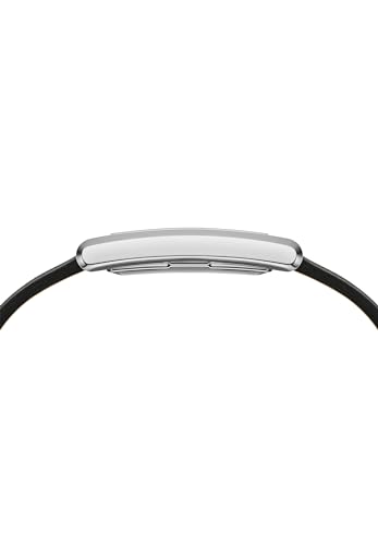 Image of Daniel Wellington Bound 35x24mm Guilloche Silver - Men Watch Stainless Steel Leather Strap Watch
