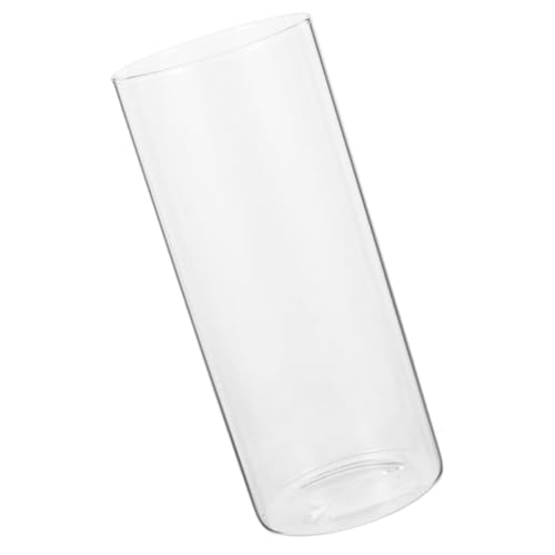 Vase cylindrique transparent en verre de 30 cm pour décoration
