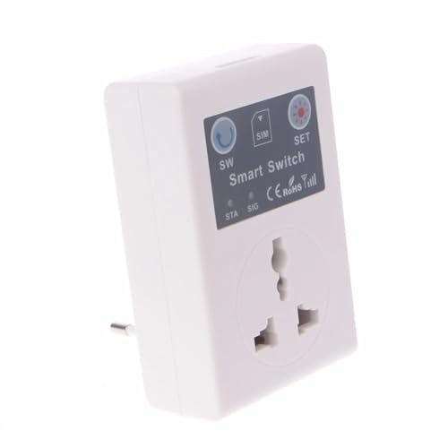 Glayent Control Remoto InaláMbrico RC para TeléFono de la UE, Interruptor Inteligente, Enchufe GSM, Enchufe de AlimentacióN, Enchufe Remoto