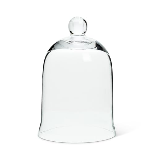 Abbott Collection Small Bell Shaped Cloche (7" H), Clear Glass