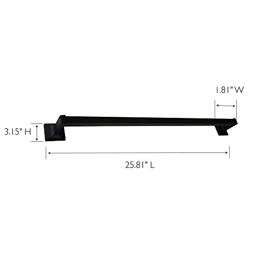 Image of Design House Millbridge 24-inch Towel Bar in Matte Black