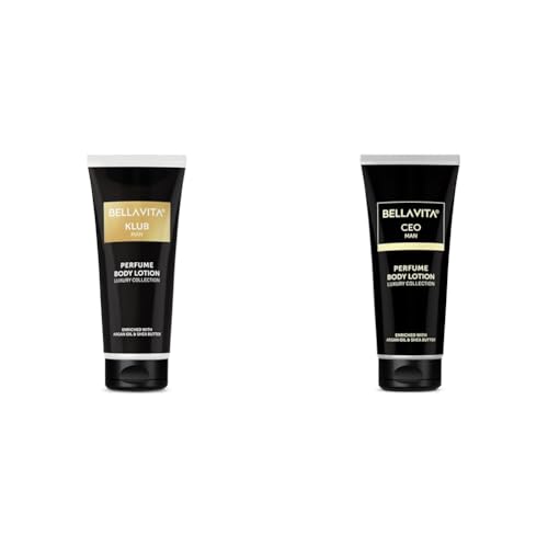 Image of Bella Vita Luxury KLUB Man Body Lotion for Nourishing Hydrating Soft Supple Healthy Skin with Argan Oil and Shea Butter 200 ml Intense CEO Man Body Perfume Lotion