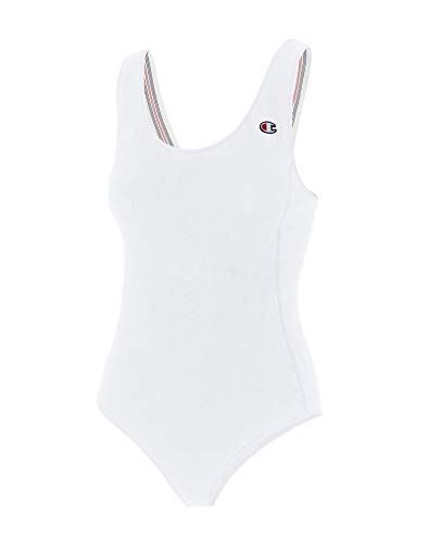 Champion LIFE Women's Tank Bodysuit, White, L