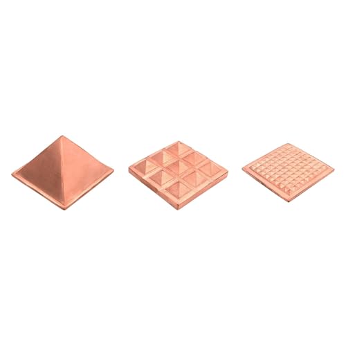 Image of Vastu Copper 3 Layer Pyramid | Pure Copper Vastu Remedy | 2-Inch | Pyramid for Positive Energy, Health & Wealth | Vastu Dosh Remedies for Home & Office | Pack of 1
