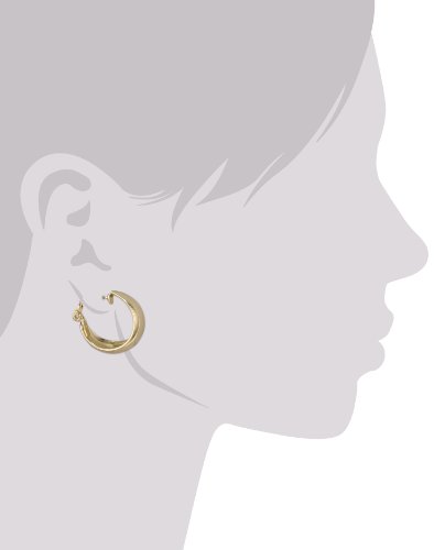 Image of Anne Klein Women's Hoop Earrings, Layered Statement Fashion Jewelry for Everyday and Evening Wear