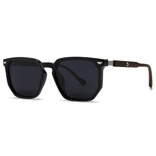Lunettes de soleil rétro femmes noir accessoire tendance de mode urbaine