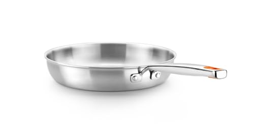 BRA Efficient | Padella Efficient Inox Triply 20 cm, acciaio inox 18/10, tristrato, senza antiaderente, senza PFOA, manico rivettato