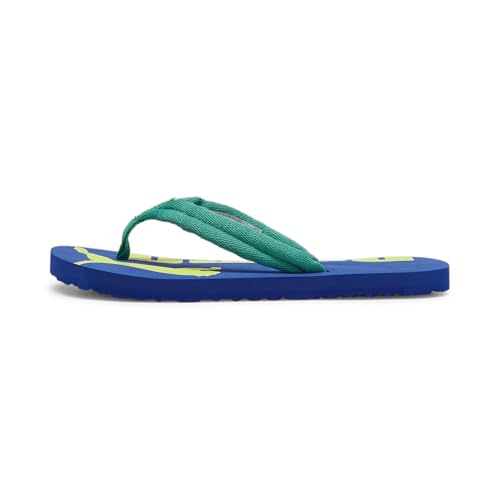 PUMA Unisex Kinder Epic Flip V2 Jr Flip-Flops, Sparkling Green Cobalt Glaze Lime Sheen, 35.5 EU
