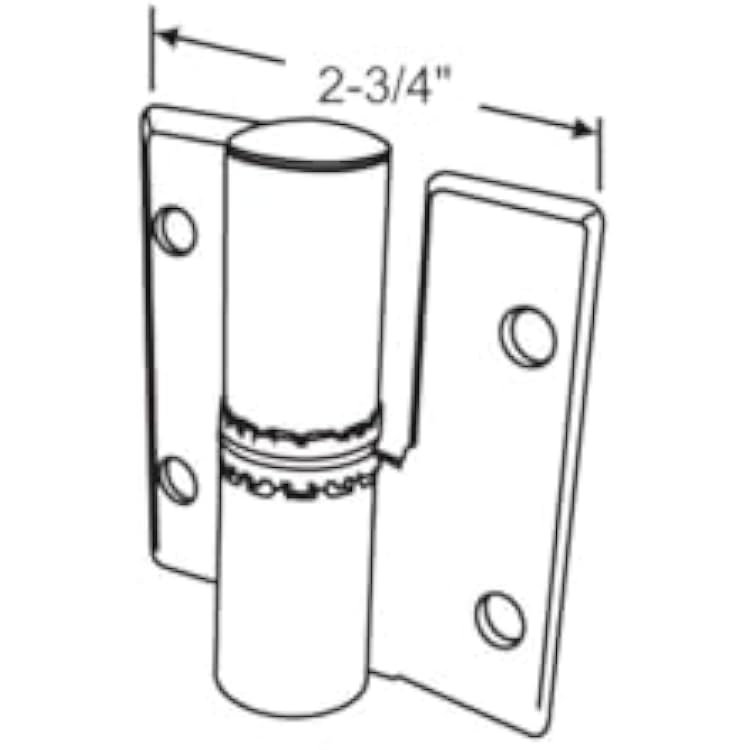 STRYBUC INDUSTRIES 806099 Surface Mounted Gravity Hinge Left-Hand in/Right-Hand Out with Screws