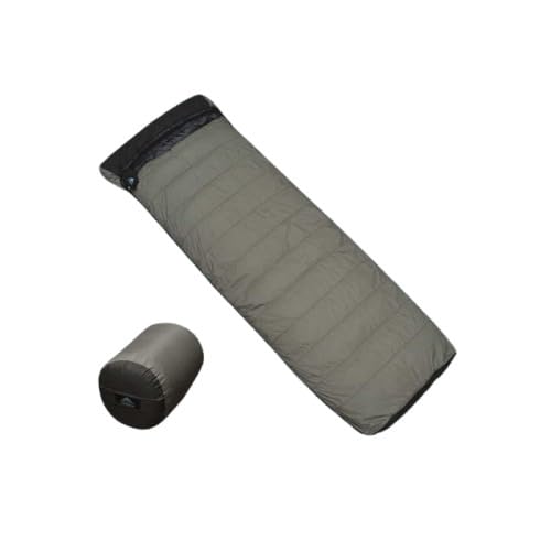 [FUGAKU]ENVELOPE SLEEPING BAG 封筒型寝袋 ダウンシュラフ (グレー×ブラック) JDH105[通常納期1ヶ月]