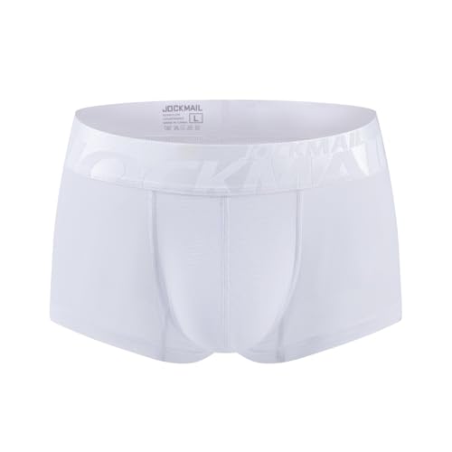 JOCKMAIL Mens Sexy Mesh Underwear Boxers See Through Sheer Trunks Ultra Thin Bulge Pouch Boxer Briefs