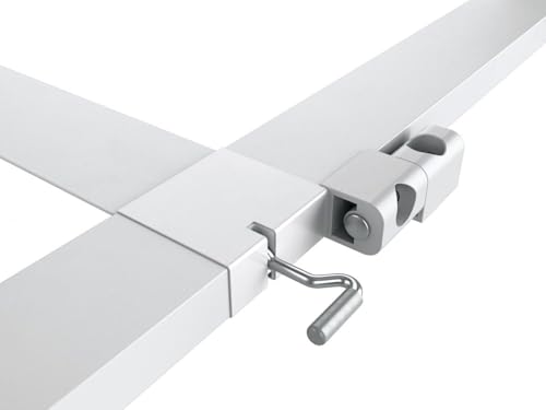 Premium Slim PLUS Fliegengitter für Tür bis max. 93 x 203 cm | mit Fiberglasgewebe - Profi Insektenschutz - 100 cm x 210 cm weiß