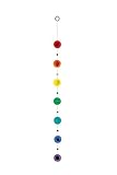 Chakrenfarben Suncatcher Glaskette mit Chakrenfarben ca. 55 cm lang