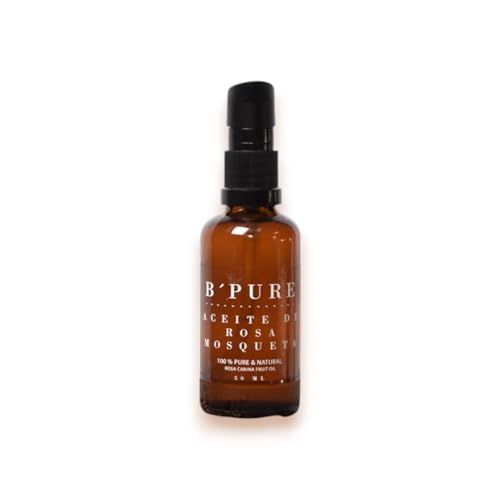 B'Pure Aceite de Rosa Mosqueta Puro 100% 100ml Prensado en Frío sin Refinar con Alto Poder Cicatrizante e Hidratante. Rosa Mosqueta Puro