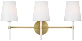 Generation Lighting-Monroe-3 Light Bath Vanity in Contemporary and Modern Style-75.25 Inch Tall and 23 Inch Wide-Burnish