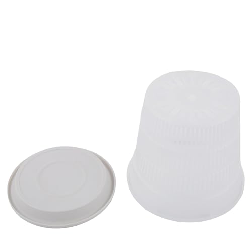 Hoppipola Paquete de 6 macetas transparentes para orquídeas con platillos, 4.3 pulgadas para macetas de plástico PP con flujo de aire mejorado y drenaje para un crecimiento saludable de las raíces