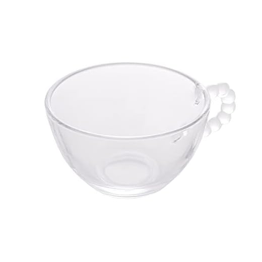 Conjunto 4 Xícaras de Chá de Cristal sem Pires Pearl 180ml - Wolff