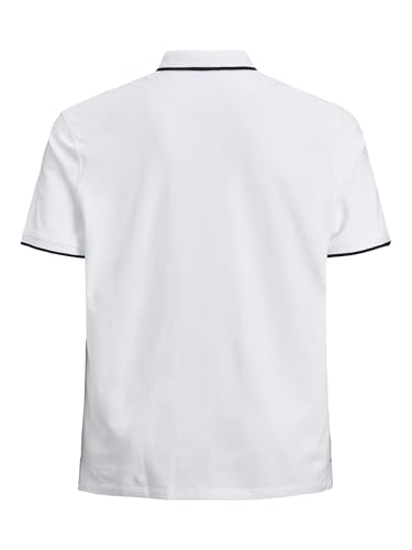 JACK & JONES JJEPAULOS Polo SS NOOS PS Herren, White/Detail:ps, XXL – Ansicht 4