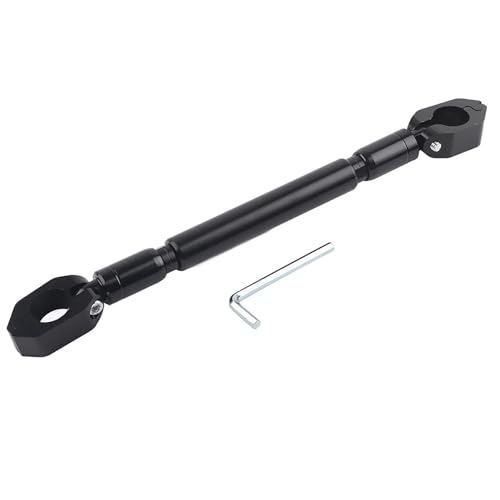 Support de Guidon Universel pour Moto Barre Transversale d'Équilibre Alliage d'Aluminium 22mm Noir Installation Facile