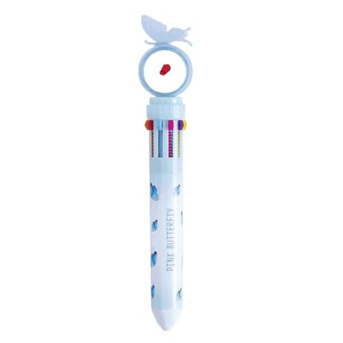 Stylo à bille rétractable multicolore America Red Rose fournitures scolaires écriture