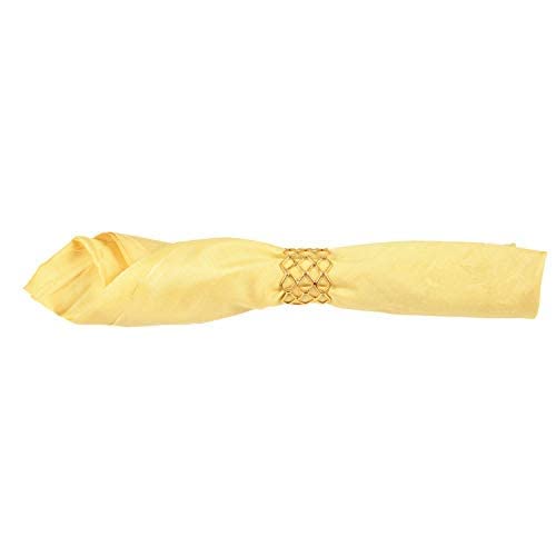 Image of Bamboo Wood, Handmade Dinning Table Napkin Ring Holder Set for Tables Decoration Dinners Parties Everyday Use (1.5-inch - Diameter) - Pack of 04