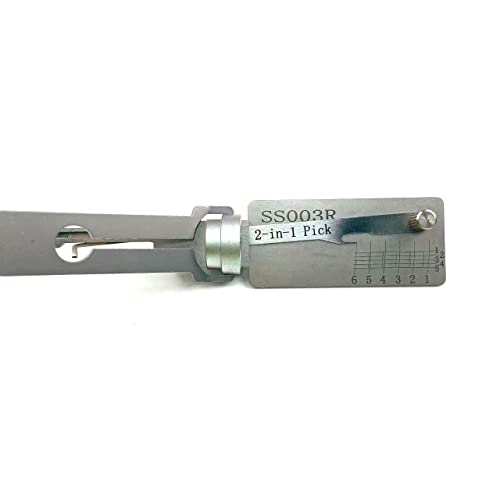 2-in-1 Locksmith Tool for Padlock Civil Lock,Read and Pick Tool Euro Cylinder Lock Picking Set for Beginners (SS003R) - Image 4