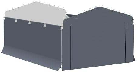 ARROW, Fabric Enclosure Kit for 12 x 20-ft Arrow Carports (Metal carport not included)