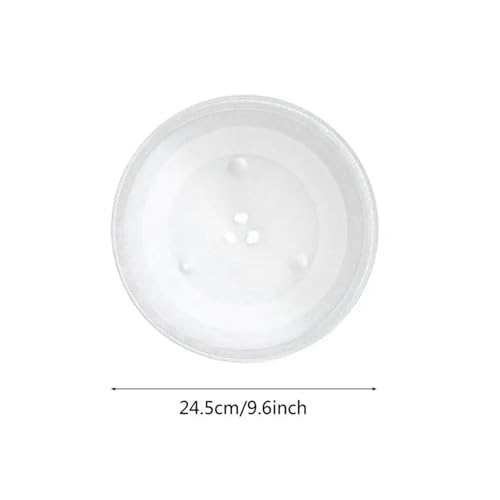 Microplaque en verre 24,5 cm pour micro-ondes avec support stable - 5