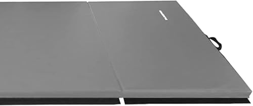 Image of BalanceFrom 6x4 Feet 4-Panel Folding Gymnastics Mat - 2-Inch Thick Pad with Vinyl Surface and Carrying Handles for Tumbling, Yoga, Pilates, Home Workouts, and Martial Arts