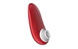 Womanizer Starlet 2 Auflege-Vibrator inklusive Gleitgel, Klitoris-Sauger mit 4 Intensitätsstufen, klein und leise wasserdicht, Cherry Red