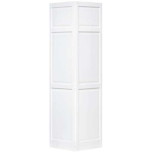 Snavely International Closet Door, Bi-fold, 6-Panel Style Primed White (1X28X80)