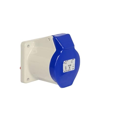 Prise étanche plate dissimulée CEE 32A triphasé pour installation encastrée