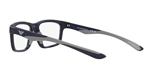 Image of Emporio Armani mens Ea3220u Universal Fit Rectangular Sunglasses