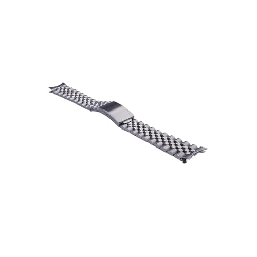 Bracelet montre Jubilee 19mm en acier inoxydable massif finition luxe