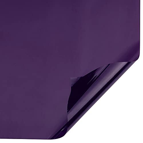 Daytime Privacy Window Film Sun Blocking Blackout Window Film Anti Uv Heat Control Window Tint For Home Office Static Cling Vinyl 19.68'' X 118'', Purple #TOP6