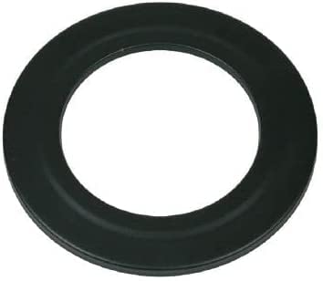 Rosone di finitura smaltato nero, tubo canna