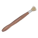 AKLOSIPY Steel Wire Brush with Ergonomic Wood Handle - Professional Tool for Bonsai Garden and Maintenance