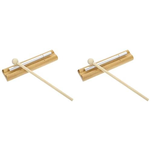 Hlsicnalm(ヘルシンキ) ハンドチャイム 2 音素打楽器音楽玩具木製風鈴音楽教師ツールハンドベルチャイム