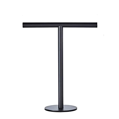 Porte-serviette à main debout noir mat LWX pour meuble vasque de salle de bain