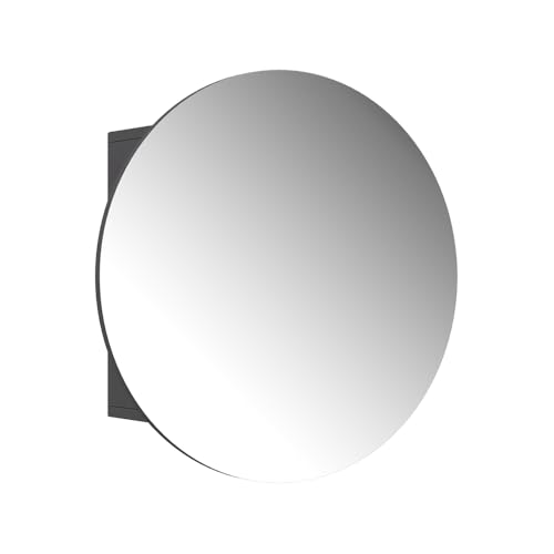 Vicco Badspiegelschrank Anthrazit Loki 60x60x17 cm - Badezimmerschrank mit Spiegel, Schnell & einfach an der Wand montiert