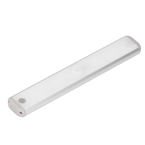 Hyuduo Luz LED para Armario Aleación de Aluminio Luces Debajo del Gabinete 24 LED Recargable por USB 1000 MAh Control Táctil por Inducción Infrarroja Atenuación Continua para Cocina Armario