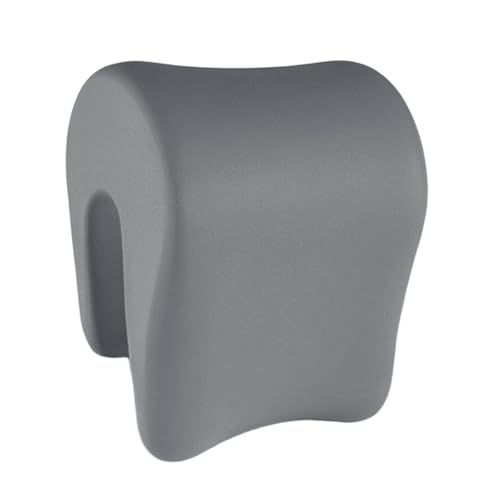MotiveTech Almohada de Escritorio para El Cuello, Almohada Multifuncional de Espuma Viscoelástica para Reposacabezas, Ideal para Oficina, Viajes en Coche Y Dormi, Gris Oscuro, Individual